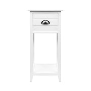 Danoz Bedrooms 🛏️ Artiss Bedside Table Vintage - THYME White - Incl. Postage - danozdirect