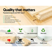 Danoz Bedrooms 🛏️ Artiss Bedside Table Vintage - THYME White - Incl. Postage - danozdirect