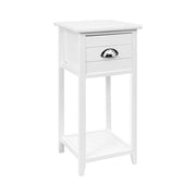 Danoz Bedrooms 🛏️ Artiss Bedside Table Vintage - THYME White - Incl. Postage - danozdirect