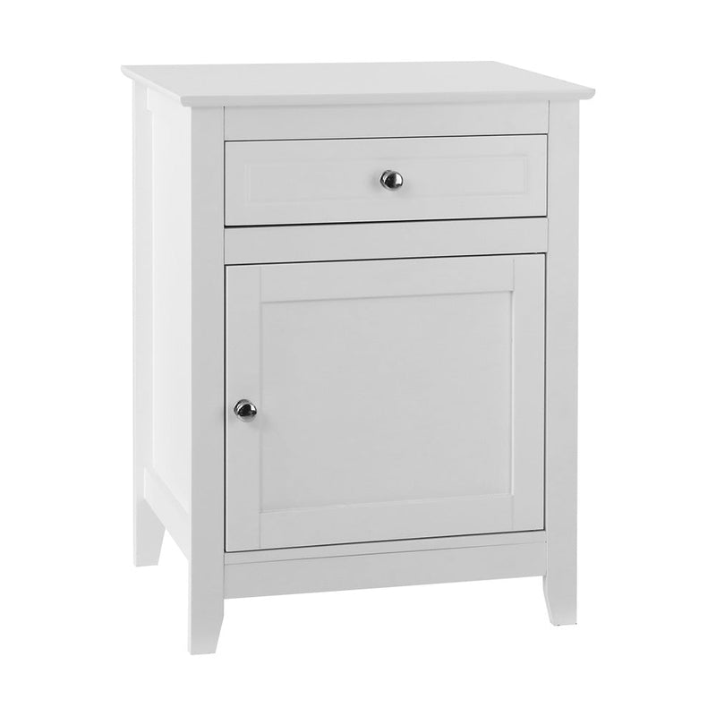 Danoz Bedrooms 🛏️ Artiss Bedside Tables Big Storage Drawers Cabinet Nightstand Lamp Chest White - Incl. Postage - danozdirect