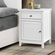 Danoz Bedrooms 🛏️ Artiss Bedside Tables Big Storage Drawers Cabinet Nightstand Lamp Chest White - Incl. Postage - danozdirect