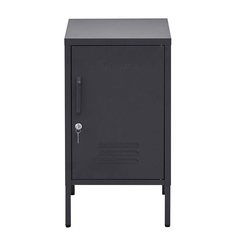 Danoz Bedrooms - ArtissIn Bedside Table Metal Cabinet - MINI Black - Free Postage! - danozdirect
