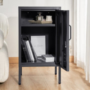Danoz Bedrooms - ArtissIn Bedside Table Metal Cabinet - MINI Black - Free Postage! - danozdirect