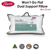Danoz Bedrooms 🛏️ Easyrest Won't Go Flat Dual Support Standard Pillow 48 x 73 cm - Incl delivery 🚚 - danozdirect