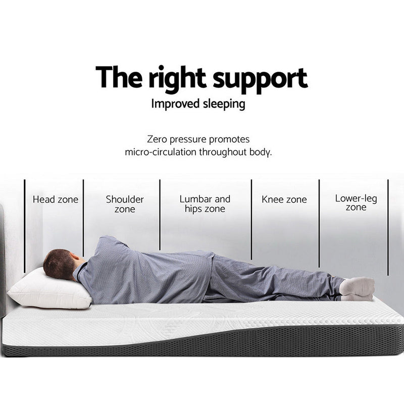 Danoz Beds - Giselle Bedding Memory Foam Mattress Bed Cool Gel Non Spring 21cm Single size. - danozdirect