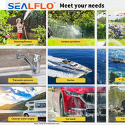 Danoz Camping ⛺ 12V SEALFLO Water Pump High Pressure Self - priming rv Camping Boat 70PSI 11.3L/M - danozdirect