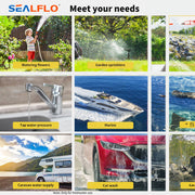 Danoz Camping ⛺ 12V SEALFLO Water Pump High Pressure Self - priming rv Camping Boat 70PSI 11.3L/M - danozdirect