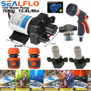 Danoz Camping ⛺ 12V SEALFLO Water Pump High Pressure Self - priming rv Camping Boat 70PSI 11.3L/M - danozdirect