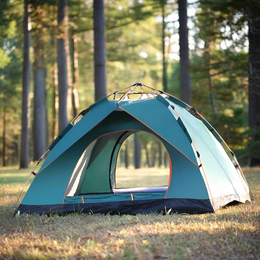 Danoz Camping - 2 - 3 people Double door tent grass green 200 * 150 * 110cm - danozdirect
