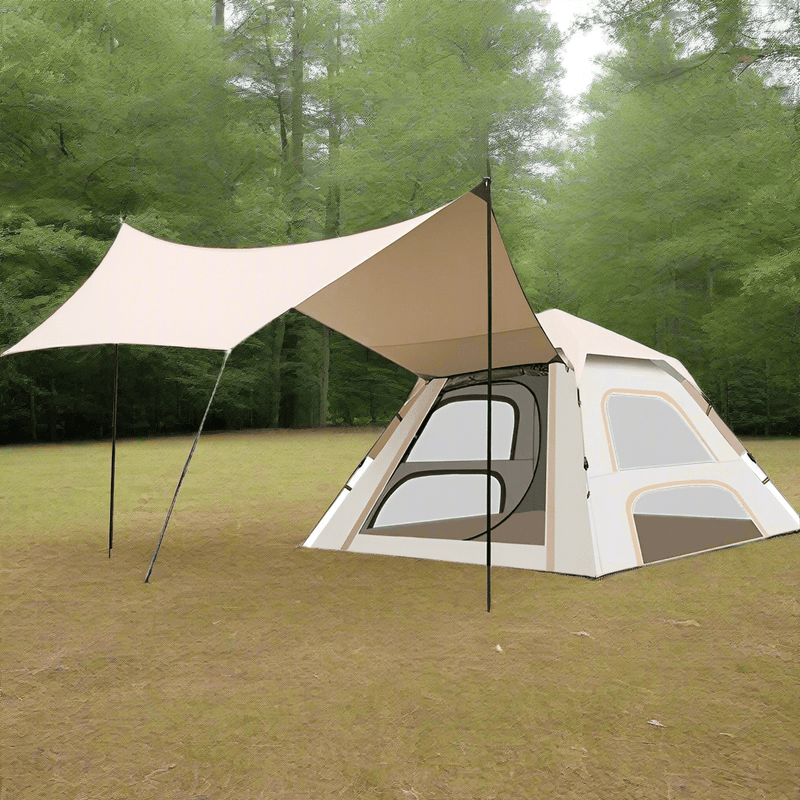 Danoz Camping - 3 - 4 people Double door tent 200 * 200 * 135cm - Incl. Delivery - danozdirect