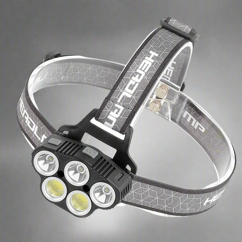 Danoz Camping - 6 Modes LED Head Torch Induction Headlight Camping COB Infrared Strong Lights - danozdirect