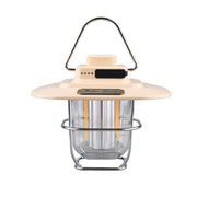Danoz Camping - Beige Vintage LED Camping Lantern - Rechargeable, Stepless Dimming, Power Bank - danozdirect