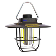 Danoz Camping - Black Vintage LED Camping Lantern - Rechargeable, Stepless Dimming, Power Bank - danozdirect