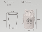 Danoz Camping - Green 304 Stainless Steel Camping Cup - 350ml Outdoor Drinkware(Set of 4 with Bag) - danozdirect