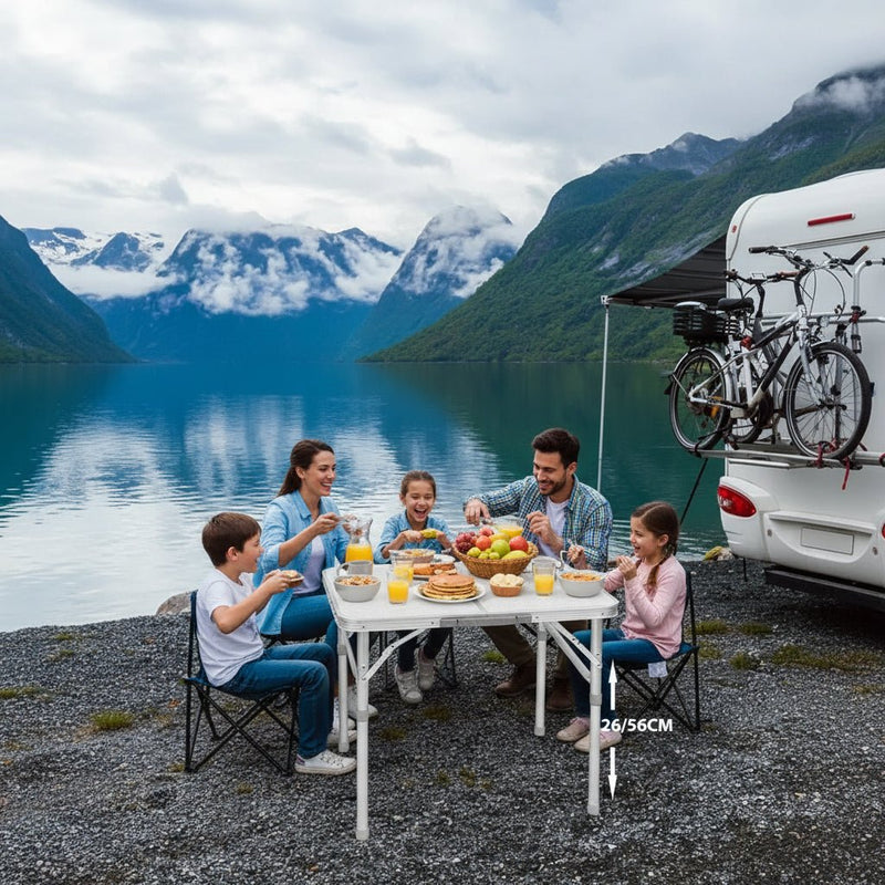 Danoz Camping - Outdoor Camping Folding Table Picnic Foldable Tables Aluminium Portable BBQ Desk - danozdirect