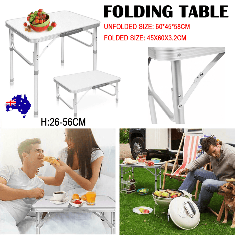 Danoz Camping - Outdoor Camping Folding Table Picnic Foldable Tables Aluminium Portable BBQ Desk - danozdirect
