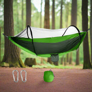 Danoz Camping - Outdoor Camping Hammock with Mosquito Net - 240x100cm Lightweight Portable Hammock Single - danozdirect