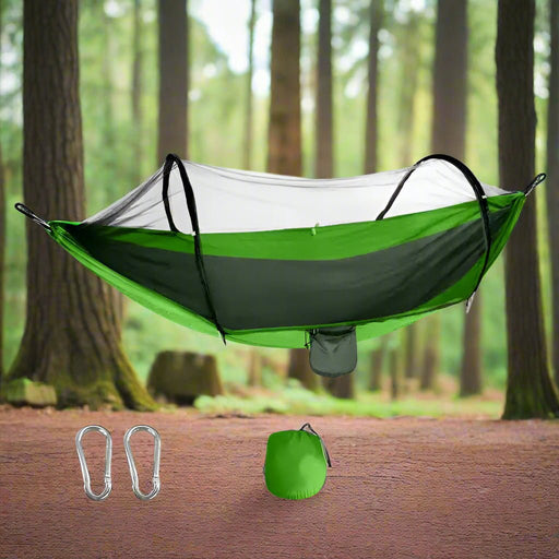 Danoz Camping - Outdoor Camping Hammock with Mosquito Net - 240x100cm Lightweight Portable Hammock Single - danozdirect