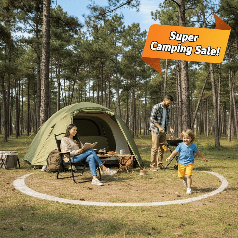 Danoz Camping Portable Cryt Chair in sleek black is crafted from durable carbon steel, offering the perfect blend of strength and portability - danozdirect