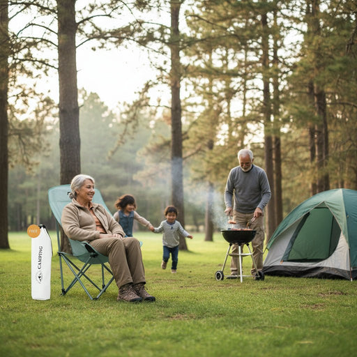 Danoz Camping - RAZOJESS Enlarged Moon Chair for Outdoor Camping Fishing Picnic Sky Blue - danozdirect