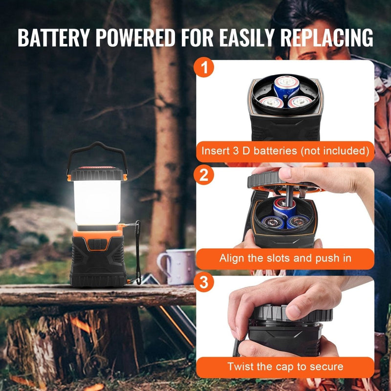 Danoz Camping - VEVOR LED Camping Lantern Battery Powered All - in - one for Exceptional Experience - danozdirect