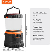 Danoz Camping - VEVOR LED Camping Lantern Battery Powered All - in - one for Exceptional Experience - danozdirect