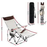 Danoz Camping - Weisshorn Camping Chair Reclining Adjustable Portable Outdoor Folding Lightweight - danozdirect