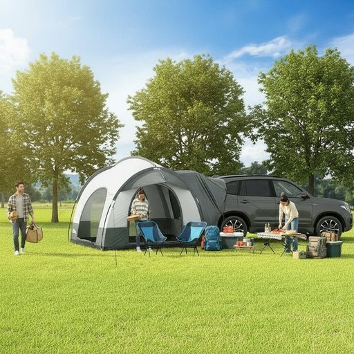 Danoz Camping - Weisshorn Camping Tent SUV Car Rear Extension Canopy Outdoor Portable Family 4WD - Incl. Delivery - danozdirect