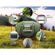 Danoz Camping - Weisshorn Instant Up Camping Tent 4 - 5 Person Pop up Tents Family Hiking Beach Dome - Incl. Delivery - danozdirect