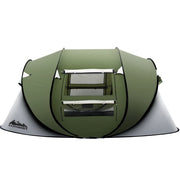 Danoz Camping - Weisshorn Instant Up Camping Tent 4 - 5 Person Pop up Tents Family Hiking Beach Dome - Incl. Delivery - danozdirect