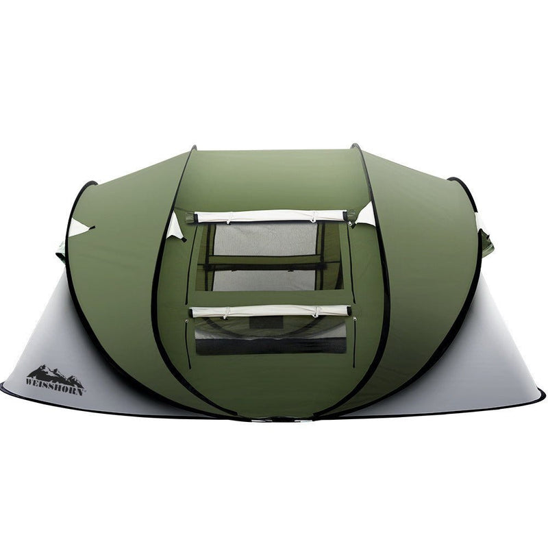 Danoz Camping - Weisshorn Instant Up Camping Tent 4 - 5 Person Pop up Tents Family Hiking Beach Dome - Incl. Delivery - danozdirect