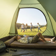 Danoz Camping - Weisshorn Self Inflating Mattress 10CM Camping Sleeping Mat Air Double Coffee - danozdirect