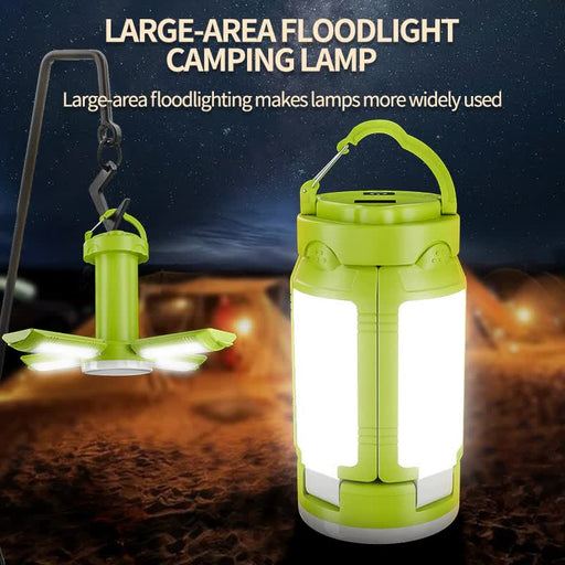 Danoz Camping - White Foldable LED Camping Lantern with 6 Modes & Type - C Output - 48LED, IPX4 Waterproof, 3 Styles - danozdirect