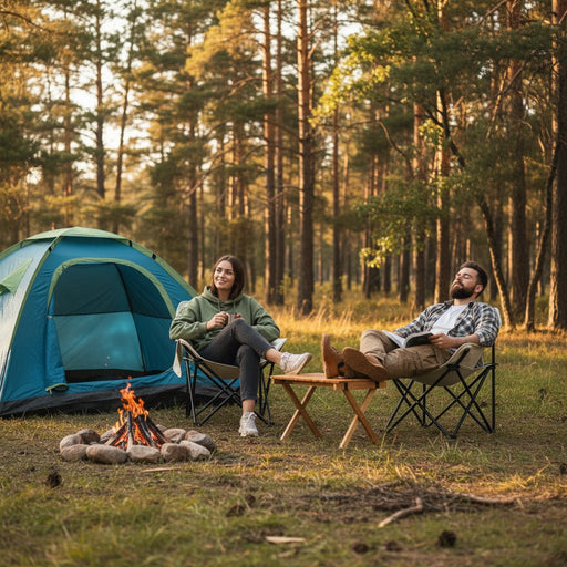 Danoz Camping - White Outdoor Folding Camping Chair – Portable Lounge Chair, Lightweight Beach Chair, Fishing Stool, and Picnic Seat, Perfect for Outdoor Adventures - danozdirect