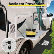 Danoz Caravan Table Folding Picnic Camping Motorhome Outdoor Tables Locked 800x450mm - danozdirect