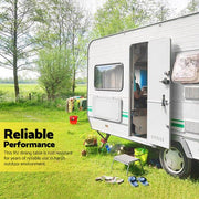 Danoz Caravan Table Folding Picnic Camping Motorhome Outdoor Tables Locked 800x450mm - danozdirect