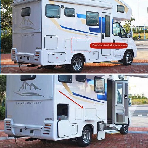 Danoz Caravan Table Folding Picnic Camping Motorhome Outdoor Tables Locked 800x450mm - danozdirect