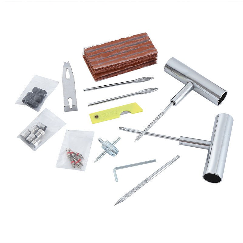 Danoz Cars - 58 - piece set Green Heavy - Duty Tubeless Tyre Repair Kit - Emergency Puncture Plug Set for Cars, Motorcycles & Much more... - danozdirect