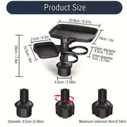 Danoz CarSmart multi Holder Tray - Expander - 3 In 1 Detachable Food Table Tray With Solid Base - Road Trip Essentials Accessories - Just In! - danozdirect