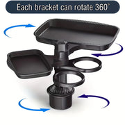 Danoz CarSmart multi Holder Tray - Expander - 3 In 1 Detachable Food Table Tray With Solid Base - Road Trip Essentials Accessories - Just In! - danozdirect