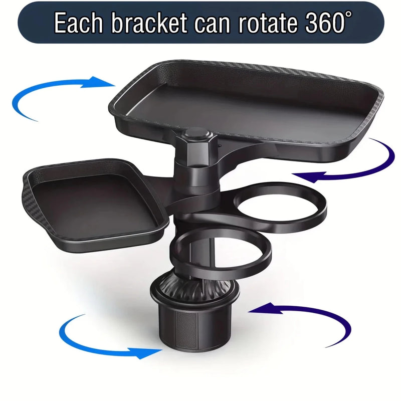 Danoz CarSmart multi Holder Tray - Expander - 3 In 1 Detachable Food Table Tray With Solid Base - Road Trip Essentials Accessories - Just In! - danozdirect