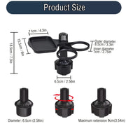 Danoz CarSmart multi Holder Tray - Expander - 3 In 1 Detachable Food Table Tray With Solid Base - Road Trip Essentials Accessories - Just In! - danozdirect