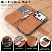 Danoz ChargeSmart MagSafe Leather Phone Cover for iPhone 17, Magnetic Wallet Case - danozdirect