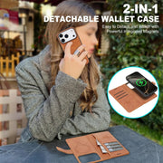 Danoz ChargeSmart MagSafe Leather Phone Cover for iPhone 17, Magnetic Wallet Case - danozdirect