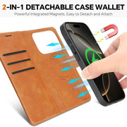 Danoz ChargeSmart MagSafe Leather Phone Cover for iPhone 17, Magnetic Wallet Case - danozdirect