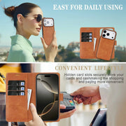 Danoz ChargeSmart MagSafe Leather Phone Cover for iPhone 17, Magnetic Wallet Case - danozdirect