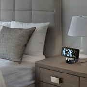 Danoz ChargeSmart 3 in 1 Foldable Wireless Charging Stand Black with retractable USB cable - danozdirect