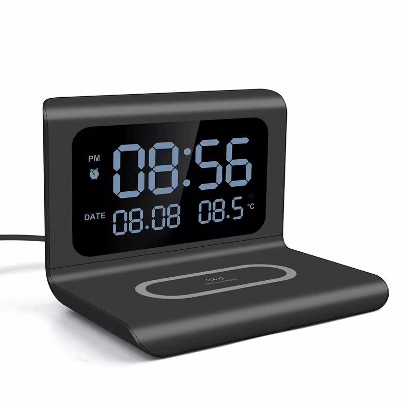 Danoz SmartCharge 3-in-1 Bedside Wireless Charging Station with Display Clock - danozdirect
