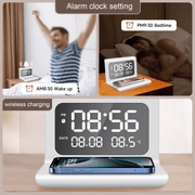 Danoz SmartCharge 3-in-1 Bedside Wireless Charging Station with Display Clock - danozdirect