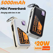 Danoz ChargeSmart - Compact powerhouse that fits in your pocket! This 5000mAh mini power bank delivers speedy 20W PD fast charging to keep your phone and other devices topped up on the go - danozdirect